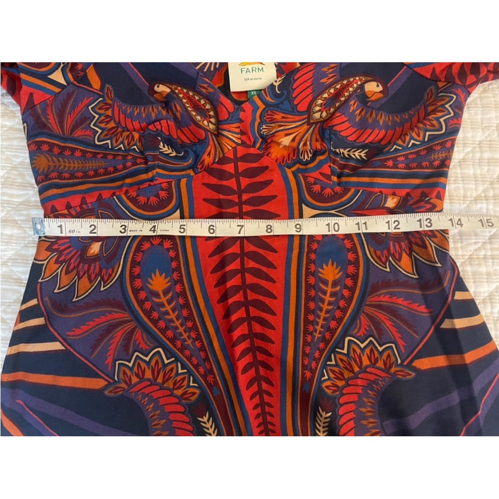 FARM Rio Macaw Arabesque Maxi Sundress. XSmall. New without tag. - Picture 4 of 5